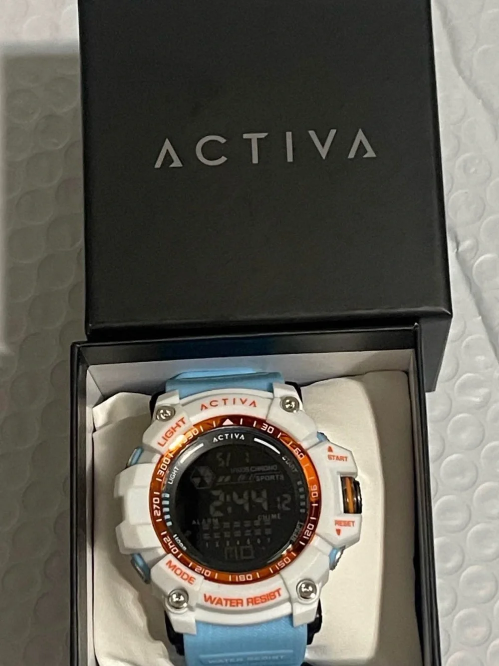 Activa X Invicta Digital Men's Watch - 56mm. Light Blue